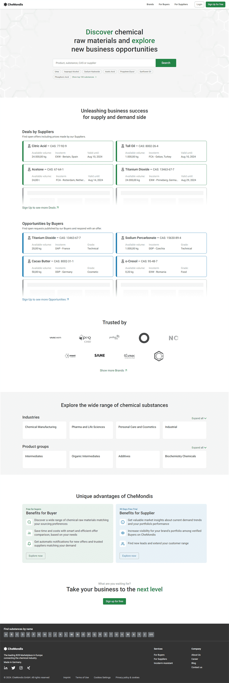Enterprise Chemical Marketplace